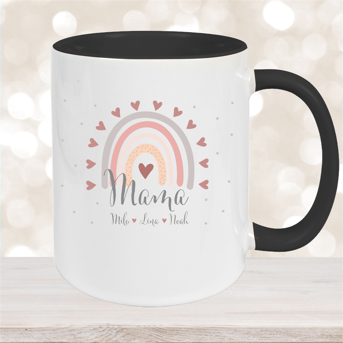 Tasse Muttertag #9 Wunschnamen Keramik Personalisiert versch. Farben