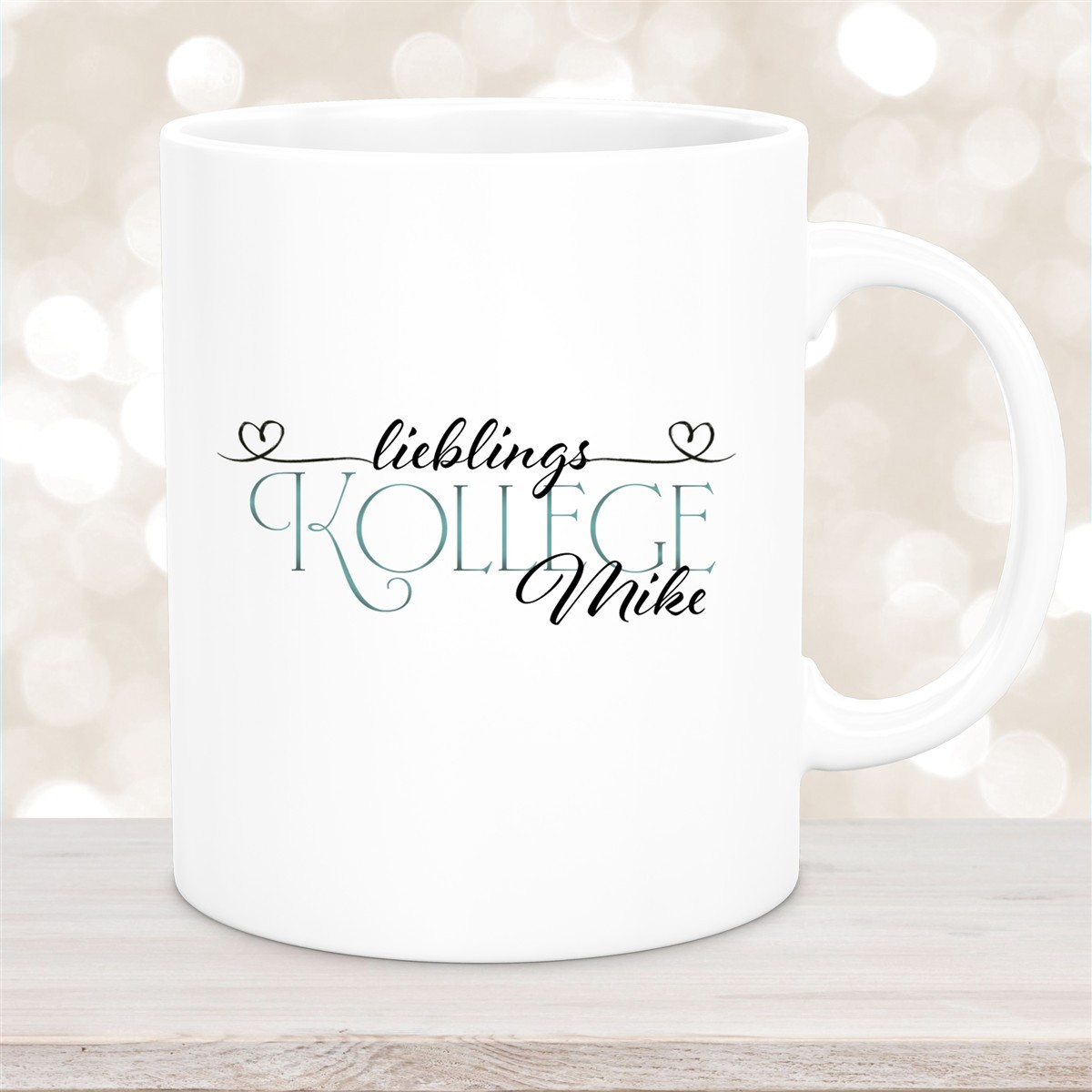 Tasse Wunschname Lieblings-Kollege #1 personalisiert Keramik Becher versch. Farben