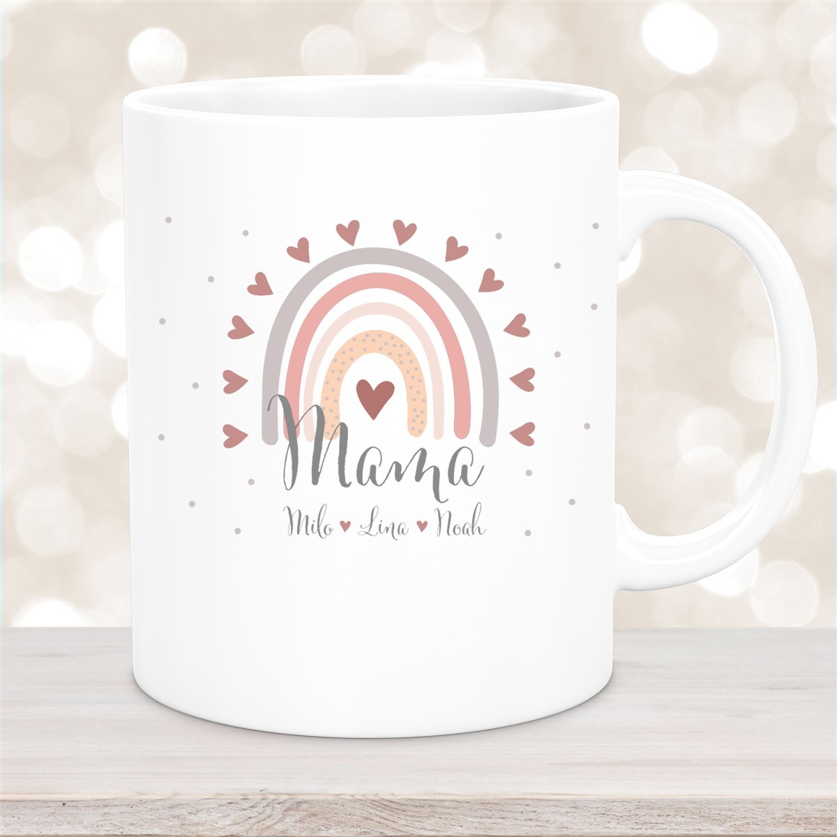 Tasse Muttertag #9 Wunschnamen Keramik Personalisiert versch. Farben