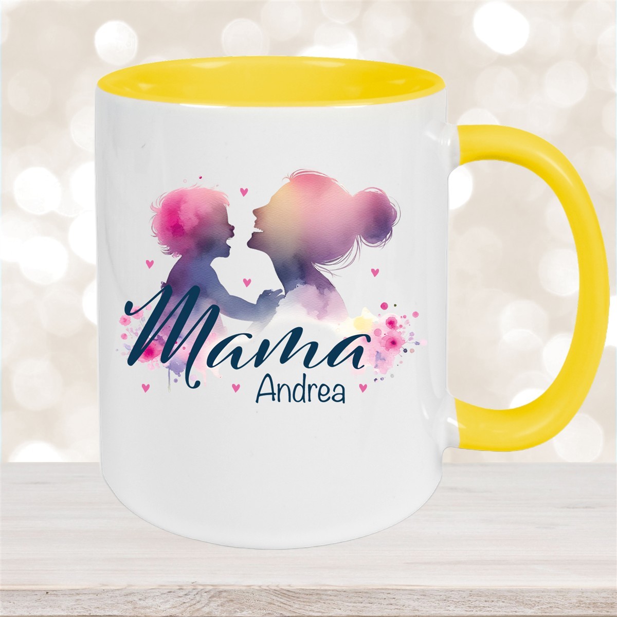 Tasse Muttertag #11 Wunschnamen Keramik Personalisiert versch. Farben